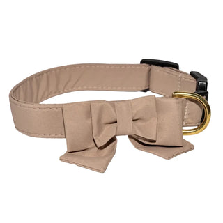 Jackie halsband beige med rosett
