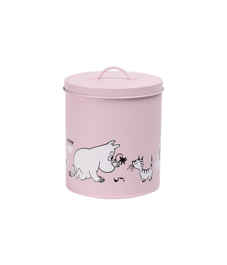 Moomin for pets - plåtburk rosa/beige