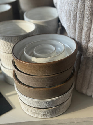 Stengodsskål Hundinspiration Bella Sand SLOW