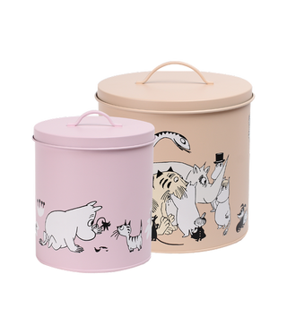 Moomin for pets - plåtburk rosa/beige