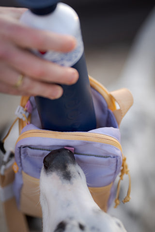 Woolly Wolf hydration shoulderbag lavendel