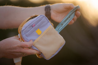 Woolly Wolf hydration shoulderbag lavendel