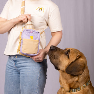 Woolly Wolf hydration shoulderbag lavendel