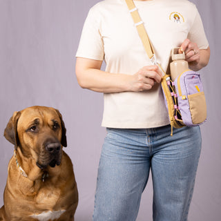 Woolly Wolf hydration shoulderbag lavendel