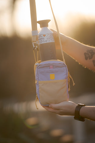 Woolly Wolf hydration shoulderbag lavendel