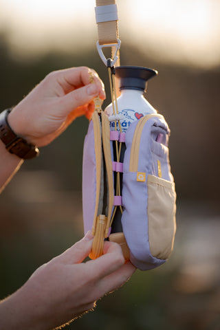 Woolly Wolf hydration shoulderbag lavendel