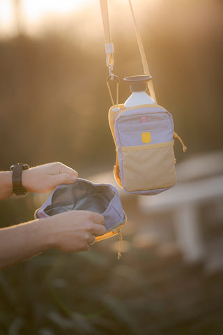 Woolly Wolf hydration shoulderbag lavendel