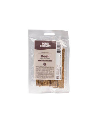 Hundinspiration Four Friends Beef Munchy Strips tuggben av råhud med nötvåm i förpackning om 80g