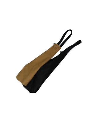 Hundinspiration kampskinn i läder från Elmoleather med hållbart handtag för dragkamp och lek med hund