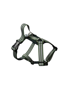 Hundinspiration Metizo Cozitem olivgrön ergonomisk hundsele med reflexdetaljer och mjuk vaddering för promenader