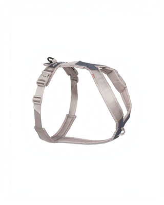Hundinspiration Non-stop dogwear Trekking line harness CLIP’N i beige med ergonomisk Y-form och vadderad design.