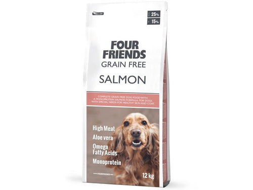 Four Friends - Salmon grain free 12kg ENDAST AVHÄMTNING!