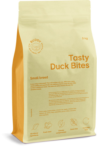Buddy petfood - Tasty duck bites 5kg Endast avhämtning