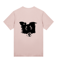Ladda upp bild till gallerivisning, Hundinspiration t-shirt stor ifylld logga baksida kvinna